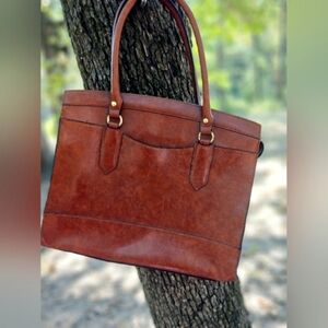 Brown Vegan Leather Bag